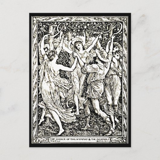 Postcard-Vintage Illustration-Walter Crane 60 Postkarte (Vorderseite)