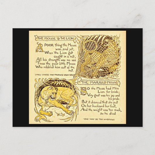 Postcard-Vintage Illustration-Walter Crane 65 Postkarte (Vorderseite)