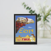 Postcard Vintage Reise Ägypten Kamel Postkarte (Stehend Vorderseite)