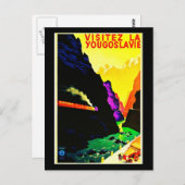 Postcard Vintage Reise-Jugoslawien Postkarte (Vorne/Hinten)