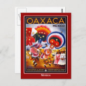 Postcard Vintage Reise Mexiko Oaxaco Postkarte (Vorne/Hinten)