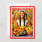 Postcard Vintage Reise-Mexiko Postkarte (Vorne/Hinten)