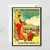 Postcard Vintage Reise-Nizza 2 Postkarte (Vorne/Hinten)