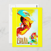 Postcard Vintage Reise - Spanien Postkarte (Vorne/Hinten)