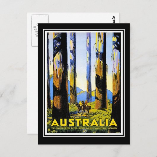 Postcard Vintage Reisen Australien Postkarte (Vorne/Hinten)