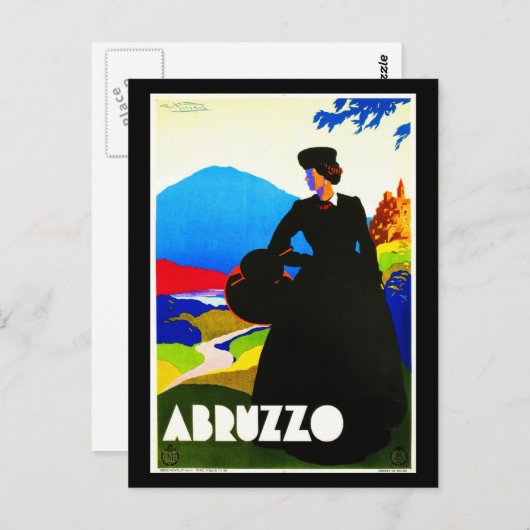 Postcard-VIntage Travel-Abruzzo 2 Postkarte (Vorne/Hinten)