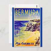 Postcard Vintage Travel-Bermuda Postkarte (Vorne/Hinten)