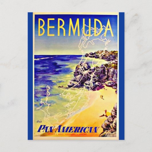 Postcard Vintage Travel-Bermuda Postkarte (Vorderseite)