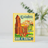 Postcard Vintage Travel-Coimbra Postkarte (Stehend Vorderseite)