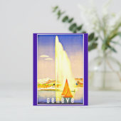 Postcard Vintage Travel-Genf Postkarte (Stehend Vorderseite)