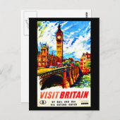 Postcard Vintage Travel-Großbritannien 2 Postkarte (Vorne/Hinten)
