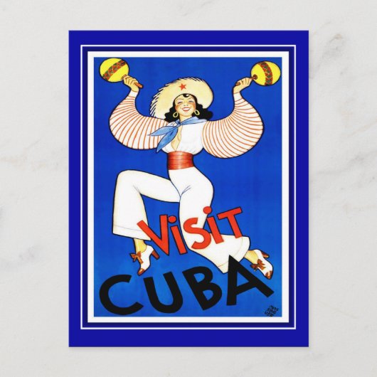 Postcard Vintage Travel Kuba Postkarte (Vorderseite)