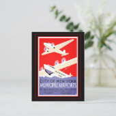 Postcard Vintage Travel New York Postkarte (Stehend Vorderseite)