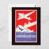 Postcard Vintage Travel New York Postkarte (Vorne/Hinten)