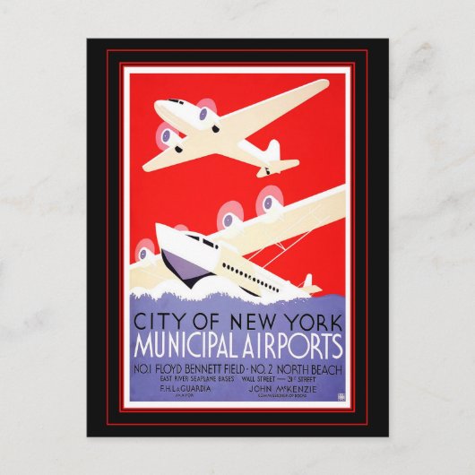 Postcard Vintage Travel New York Postkarte (Vorderseite)