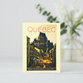 Postcard Vintage Travel-Quebec Postkarte (Stehend Vorderseite)
