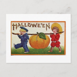 Postcard-Vintages Halloween Postkarte