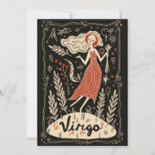 Postcard - Virgo Celestial Feiertagskarte (Vorderseite)