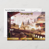 Postcard Voyage to Fantasy - SteamPunk City Postkarte (Vorne/Hinten)