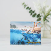 Postcard Voyage to Fantasy - The Cracken Postkarte (Stehend Vorderseite)