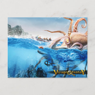Postcard Voyage to Fantasy - The Cracken Postkarte