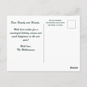 *POSTCARD w/MESSAGE Painted Nostalgic Christmas  Postkarte (Rückseite)