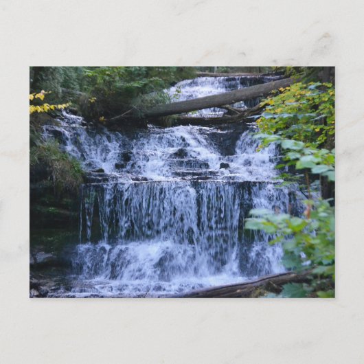 Postcard/Wagner Falls Michigan Postkarte (Vorderseite)