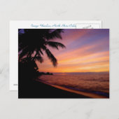 Postcard - Waialua Sunset Postkarte (Vorne/Hinten)