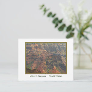 POSTCARD Waimea Canyon, Kauai, Hawaii Postkarte