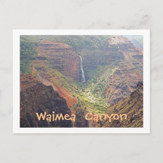 POSTCARD, WAIMEA CANYON /WATERFALLS, KAUAI, HAWAII POSTKARTE (Vorderseite)