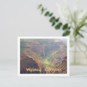 POSTCARD, WAIMEA CANYON /WATERFALLS, KAUAI, HAWAII POSTKARTE (Stehend Vorderseite)