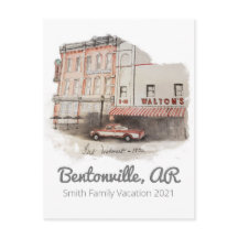 Postcard Walmart Aquarell