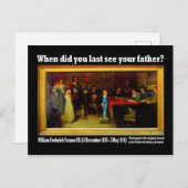 Postcard - "Wann hast du deinen Vater das letzte M Postkarte (Vorne/Hinten)