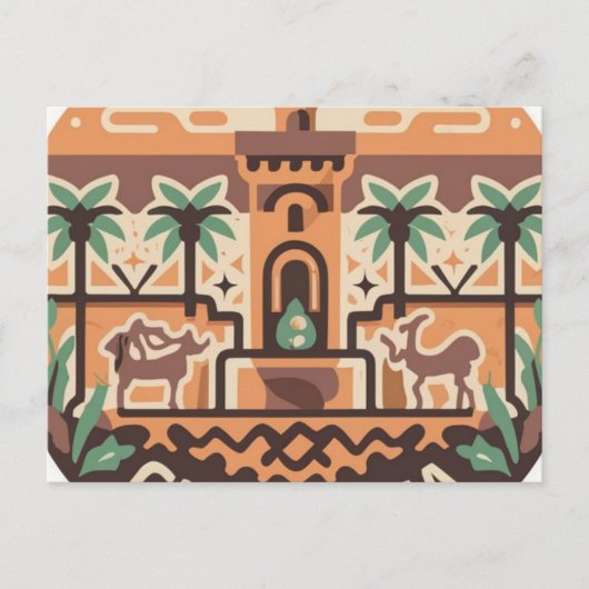 postcard which shows of 'Ghardaia' in Algerie Postkarte (Vorderseite)