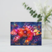 Postcard - Whimsical Abstrakt Goldfish Symbolismus Postkarte (Stehend Vorderseite)