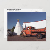 Postcard Wigwam Motel Holbrook Arizona Postkarte (Vorne/Hinten)