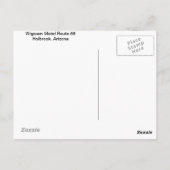 Postcard Wigwam Motel Holbrook Arizona Postkarte (Rückseite)