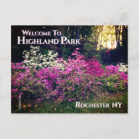 Postcard - Willkommen im Highland Park Rochester N