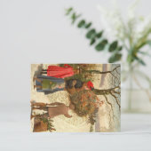 Postcard - Winter Scene Postkarte (Stehend Vorderseite)