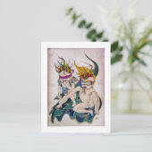 Postcard - Wir würden die Welt gerettet Postkarte (Stehend Vorderseite)