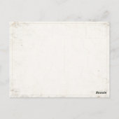 Postcard with Cool Vintage Microphone Postkarte (Rückseite)