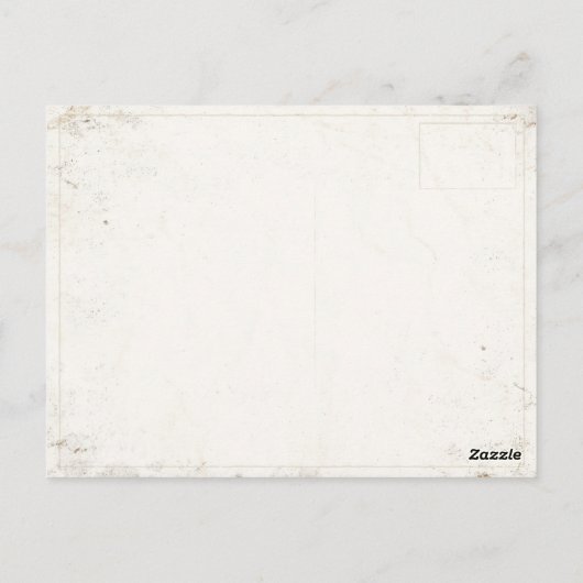 Postcard with Cool Vintage Microphone Postkarte (Rückseite)