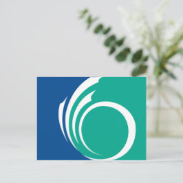 Postcard with Flag of Ottawa, Canada Postkarte