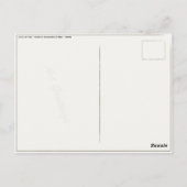 Postcard With Gaston Bussiere Painting Postkarte (Rückseite)