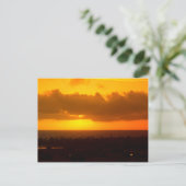 postcard with sunset oceanside, postkarte (Stehend Vorderseite)