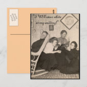 Postcard with Vintage Humor Postkarte (Vorne/Hinten)