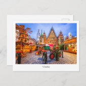 Postcard Worclaw night szene, Polen Postkarte (Vorne/Hinten)