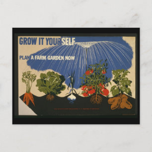 Postcard WPA-Grow Sie selbst Postkarte