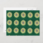 Postcard - Yellow Daisy Afghan Pattern Postkarte (Vorne/Hinten)