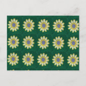 Postcard - Yellow Daisy Afghan Pattern Postkarte (Vorderseite)